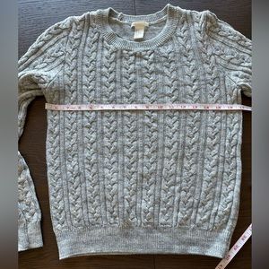 Grey Cabled Sweater